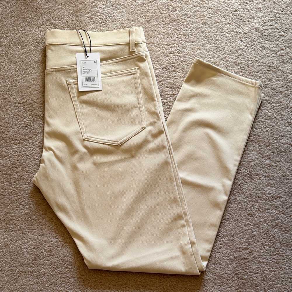 Theory Cream Raffi neoteric twill